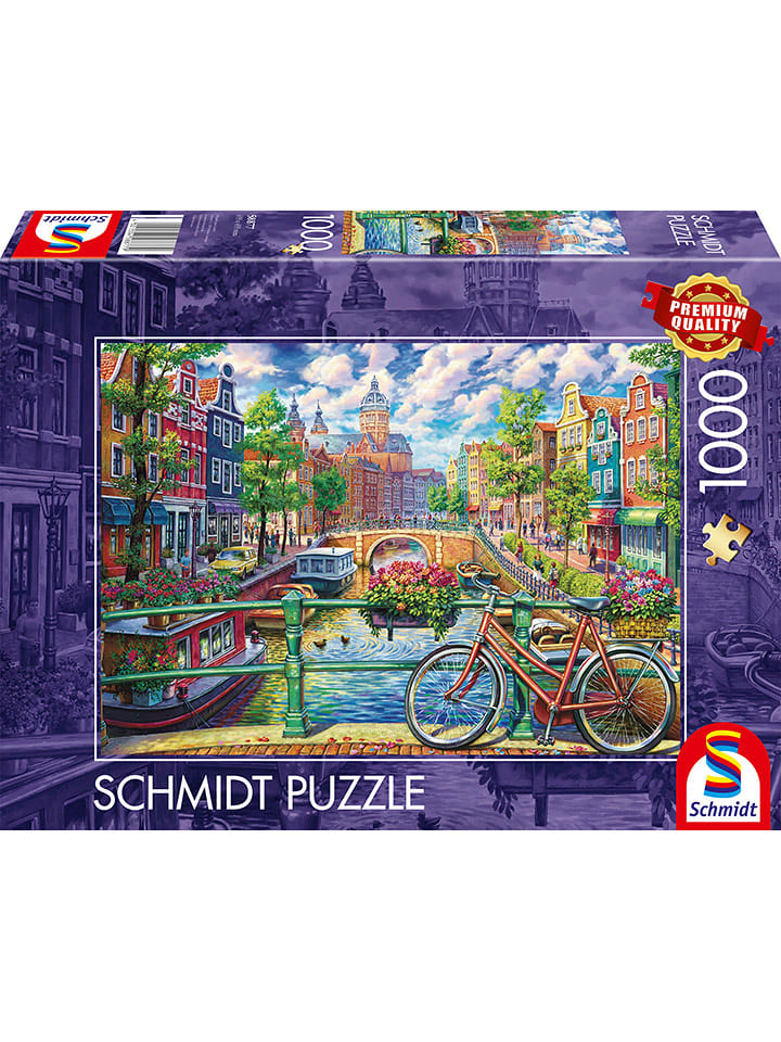 Schmidt Spiele 1.000tlg. Puzzle "Amsterdamer Grachtenzauber" - ab 14 Jahren - onesize