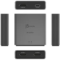 j5Create 8K HDMI 2.1 2-WAY SPLITTER NMS NS ACCS, Switch Box