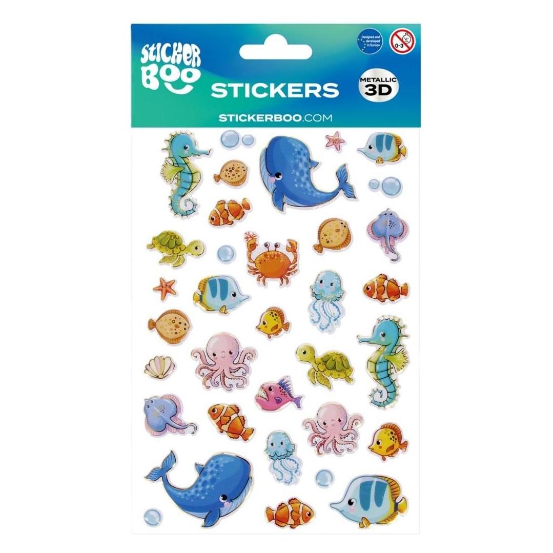 Sticker Boo Aufkleber BOO Fischaufkleber (37 Sticker) (41381595)