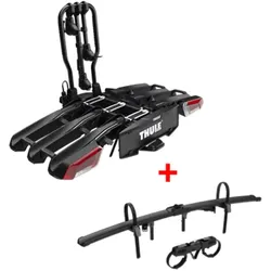 Thule EasyFold 3 – Fahrradträger für 3 Fahrräder  mit Erweiterung für ein 4. Fah...