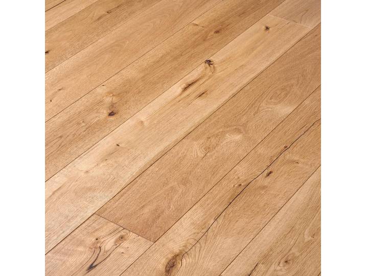 Ambiente Landhausdiele Eiche Natur, Holz, massiv, 190x19x1.4 cm, Teppiche und Böden, Bodenbeläge, Parkettböden, Landhausdiele