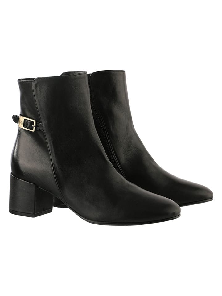 Högl Leder-Stiefeletten in Schwarz - 41