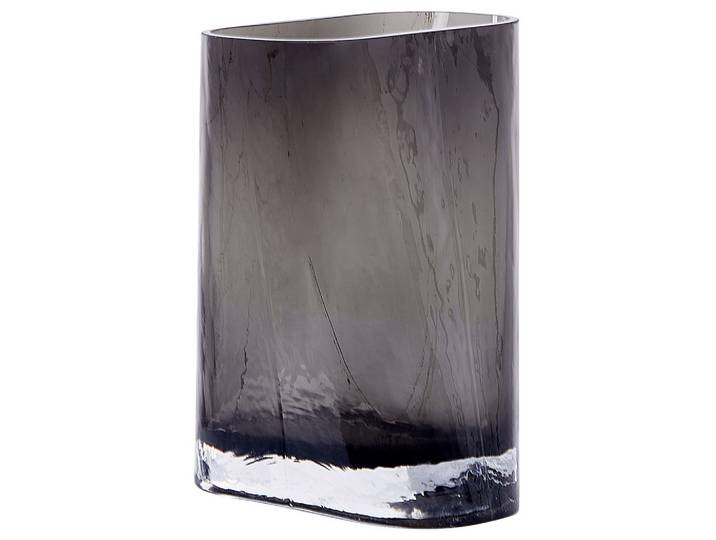 BLUMENVASE Glas grau Mitata