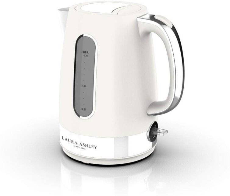 Laura Ashley 1.7L Jug Kettle Sage Leaf Cotton White 1.7L