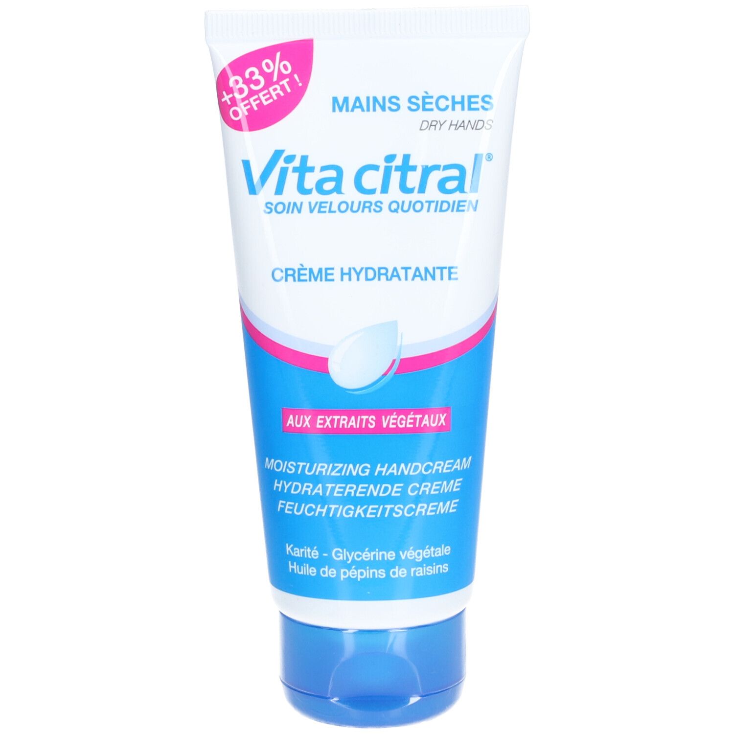 Vita Citral Mains Sèches Soin Velours Quotidien - Crème hydratante pour les mains aux acti 100 ml Creme