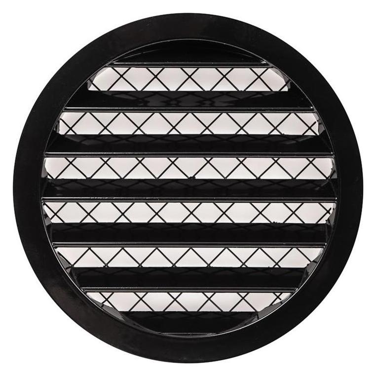 Europlast Grille Aluminium Alloy 125mm Black (00000035200)