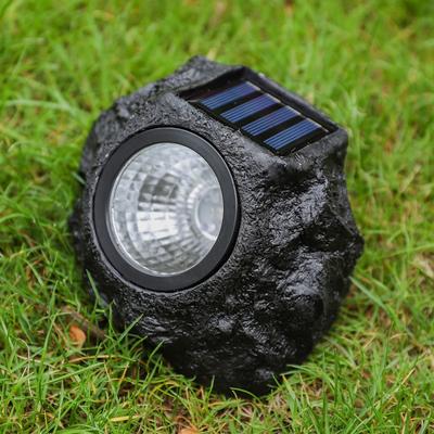 Outdoor Solar Garden Lights Waterproof LED Solar Energy Garden Spotlight, Lawn Decoration Stone Light, Warm Lighting For Outdoor Landscape warm White