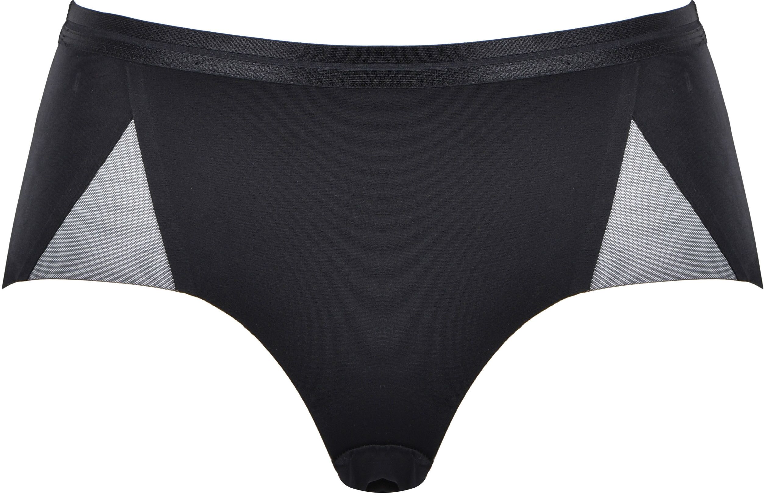 Panty NATURANA "The Monday", Damen, Gr. 38, 1 Stk., Microfaser, schwarz, Microfaser, Obermaterial: 75% Polyamid, 25% Elasthan. Tüll: 78% Polyamid, 22% Elasthan, leicht transparent, unifarben, bequem, Unterhosen Panty, mit Tülleinsätzen, hüfthoch geschnitt