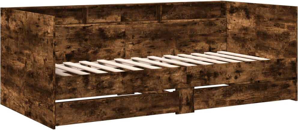 17 Stories Patrocinio Daybed With Drawers Smoked Oak Single (3')
