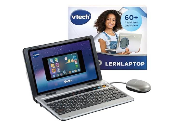 VTech Genio Lerncomputer Kinderlaptop mit 40 Lernspielen ab 5 Jahren