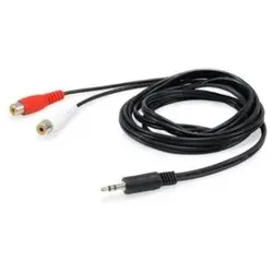 Equip 147093 Audio-Kabel 2,5 m 2 x RCA 3.5mm Schwarz