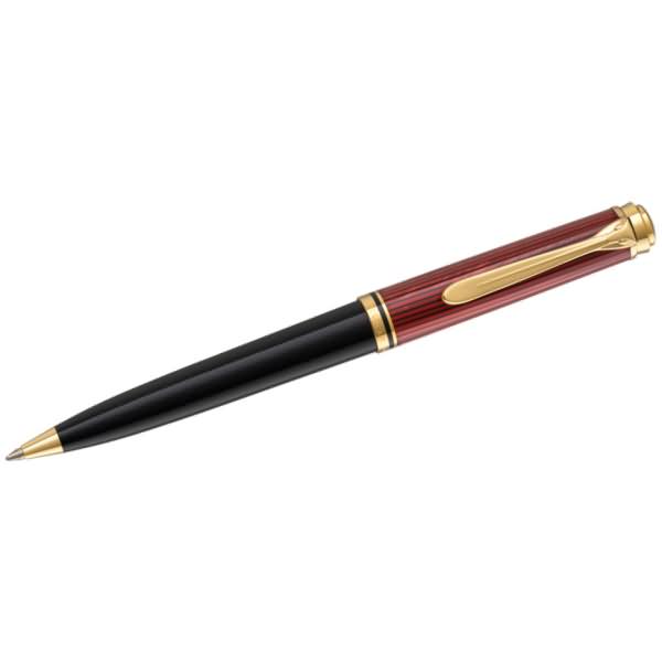 Drehkugelschreiber Souverän K600 schwarz/rot in Präsent-Etui