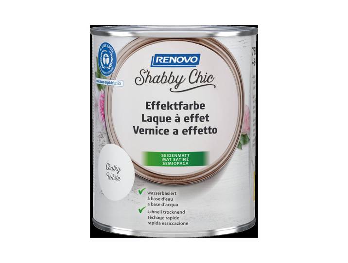 Renovo Shabby Chic Effektfarbe Weiss 750 ml