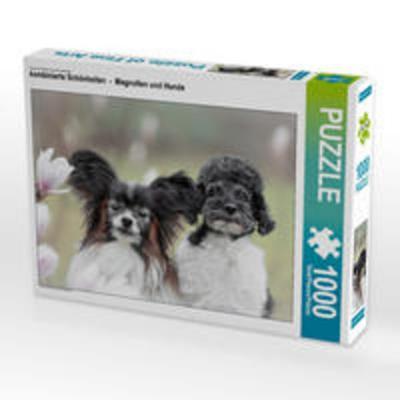 CALVENDO Puzzle kombinierte Schönheiten - Magnolien und Hunde 1000 Teile Lege-Größe 640 x 480 cm Foto-Puzzle Bild von boegau - fotos