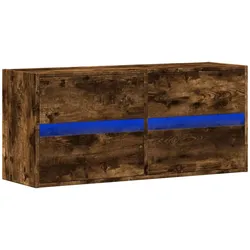 Helloshop26 - Multimedia-TV-Möbel TV-Regal Sideboard TV-Schrank Esszimmer Wohnzimmer Schlafzimmer Wandmontage mit LED-Beleuchtung 02_0027970