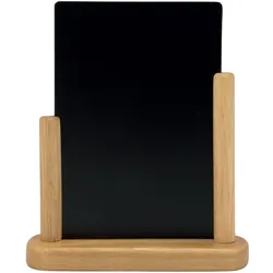 Securit® Tischtafel "Elegant" A5 - Holz mit lackierter Teak-Oberfläche