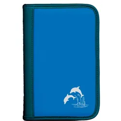 Taucherlogbuch sub-book - Farbe: blau - Motiv: Delphine - ohne Einlage