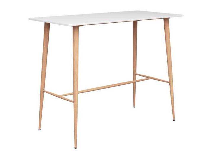 TABLE Blanc - Table de bar Blanc 120x60x105 cm(Vidaxl)_3747