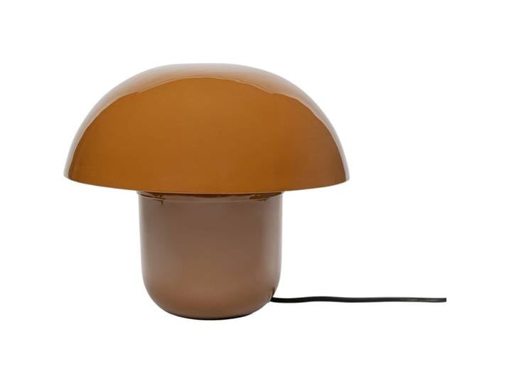 Lampe champignon en acier marron