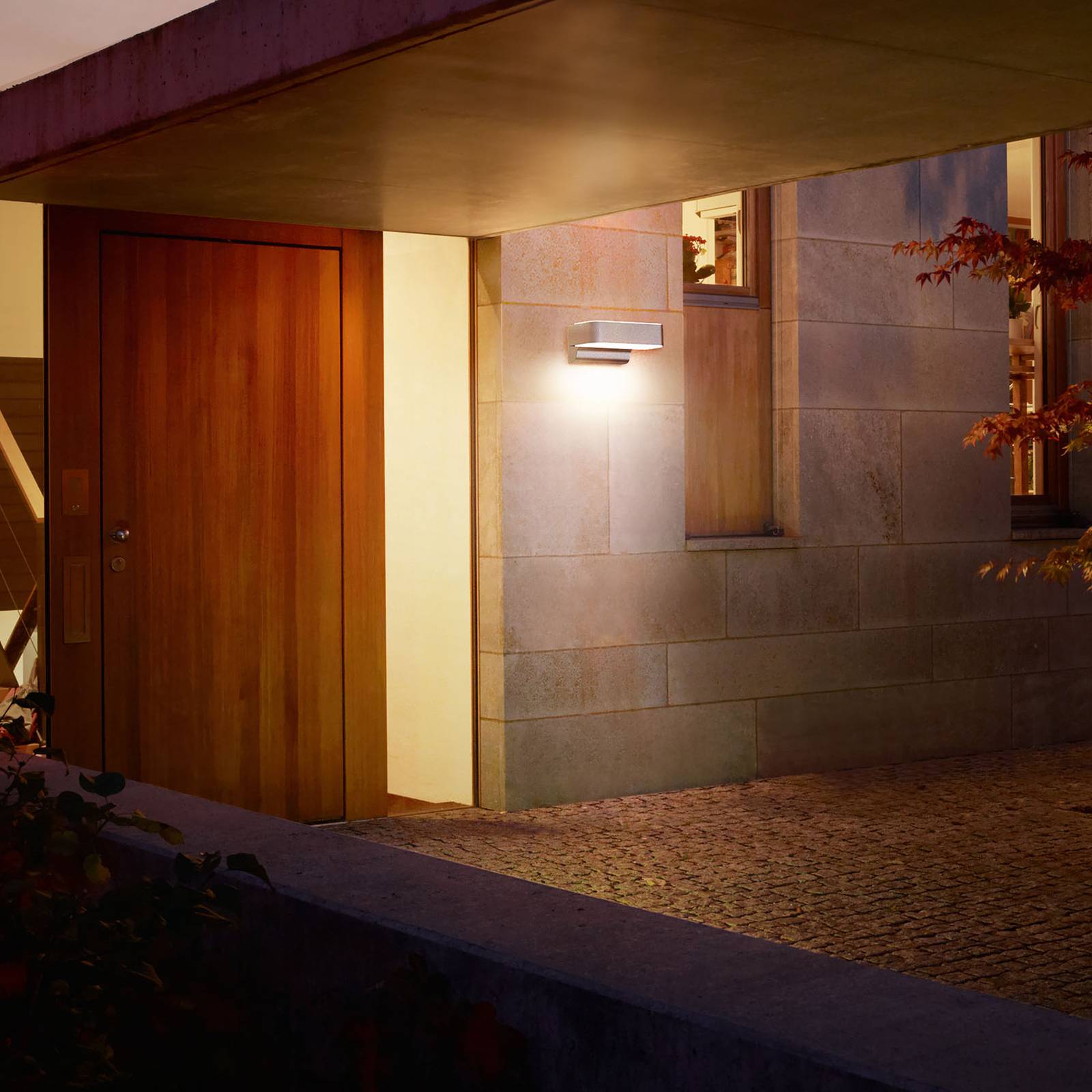 STEINEL Smart Sensor Outdoor Wall Light L 800 SC, Anthracite SC, Alu / grey / zinc, Aluminium