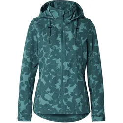 Tchibo - Softshelljacke - Damen - Gr. 36 - petrol/print