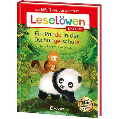 Leselöwen 1. Klasse - Ein Panda in der Dschungelschule, Gebundene Ausgabe von Katja Richert, Loewe