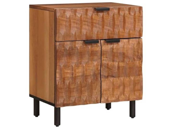 LMTYOENFG Nachttisch Massivholz Mango Beistelltisch Braun 50x33x60 cm Schafft Ordnung im Schlafzimmer durch praktische Schublade, kompakte Stellfläche und warme Holzoptik.