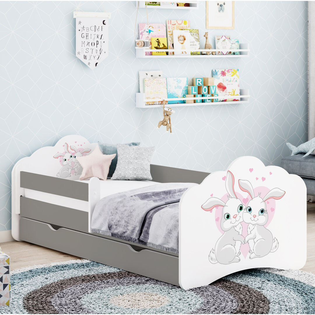 Zoomie Kids Courtois Cabin Bed Themed Beds Dark Grey 56.5 x 70 x 140cm
