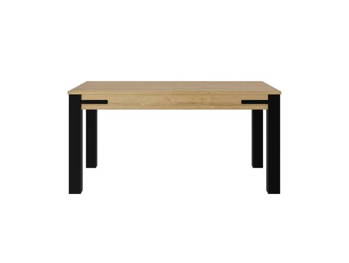 Table extensible L. 160/200 cm CORK imitation chêne/noir