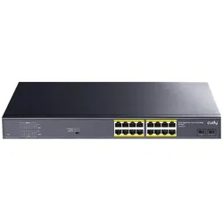Cudy GS1020PS2 network switch Gigabit Ethernet (10/100/1000) Power over Ethernet (PoE) Black (18 Ports), Netzwerk Switch, Schwarz