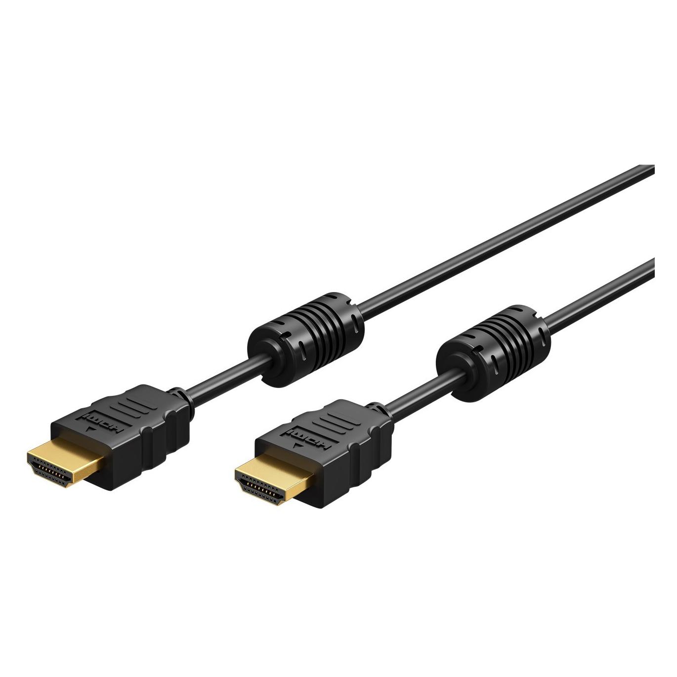 Goobay High-Speed-HDMI-Kabel mit Ethernet Ferrite (1 m) (61299)