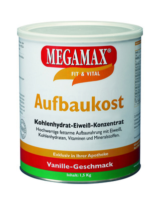 Megamax B.V. MEGAMAX Aufbaukost Vanille Pulver 1.5 kg 00815558