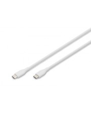 DIGITUS USB-C Silicone charging cable 0.5m USB 2.0 60W white Kabel Digital/Daten 0,5 m (AK-300341-005-W)