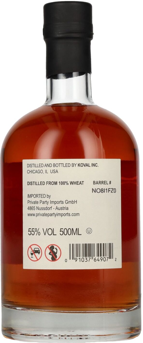 Koval WHEAT Single Barrel Whiskey 55% Vol. 0,5l