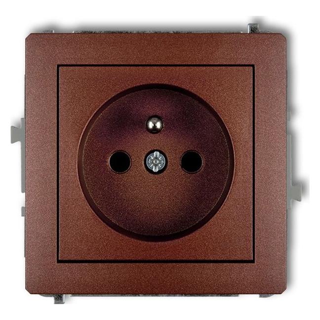 Karlik DECO Lizdas pojedyncze su/u 2P+Z ruda metalik 9DGP-1z (U/UTP) (9DGP-1z)