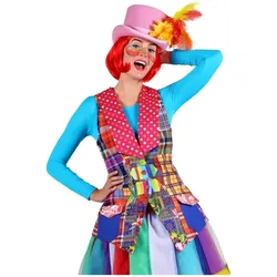 Thetru Flickenweste Clown - Clownkostüm für Fasching Halloween (XL)