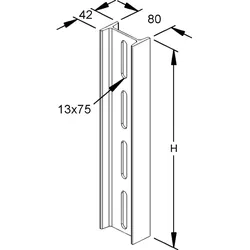 Rico H-Stiel I80 16A1-1000