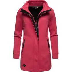 Sweatjacke RAGWEAR "Letrice Bonded", Damen, Gr. S (36), lila (beere), Sweatware, Obermaterial:100% Polyester, tailliert Po-bedeckend, hoch geschlossener Ausschnitt, Ärmel ohne Ärmelschlitz normaler Saum, Sweatjacken Sweatjacke, Elegante Zip-Jacke mit hohem Kragen in Feinstrickoptik