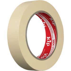 KIP Kreppband 3804 Masking Tec, Feinkrepp Standard, 24mm x 50m, für Innen