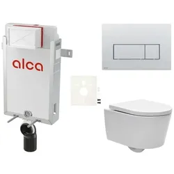 Alca Wand-WC Set für Einmauerung + SAT Brevis WC SIKOAW9