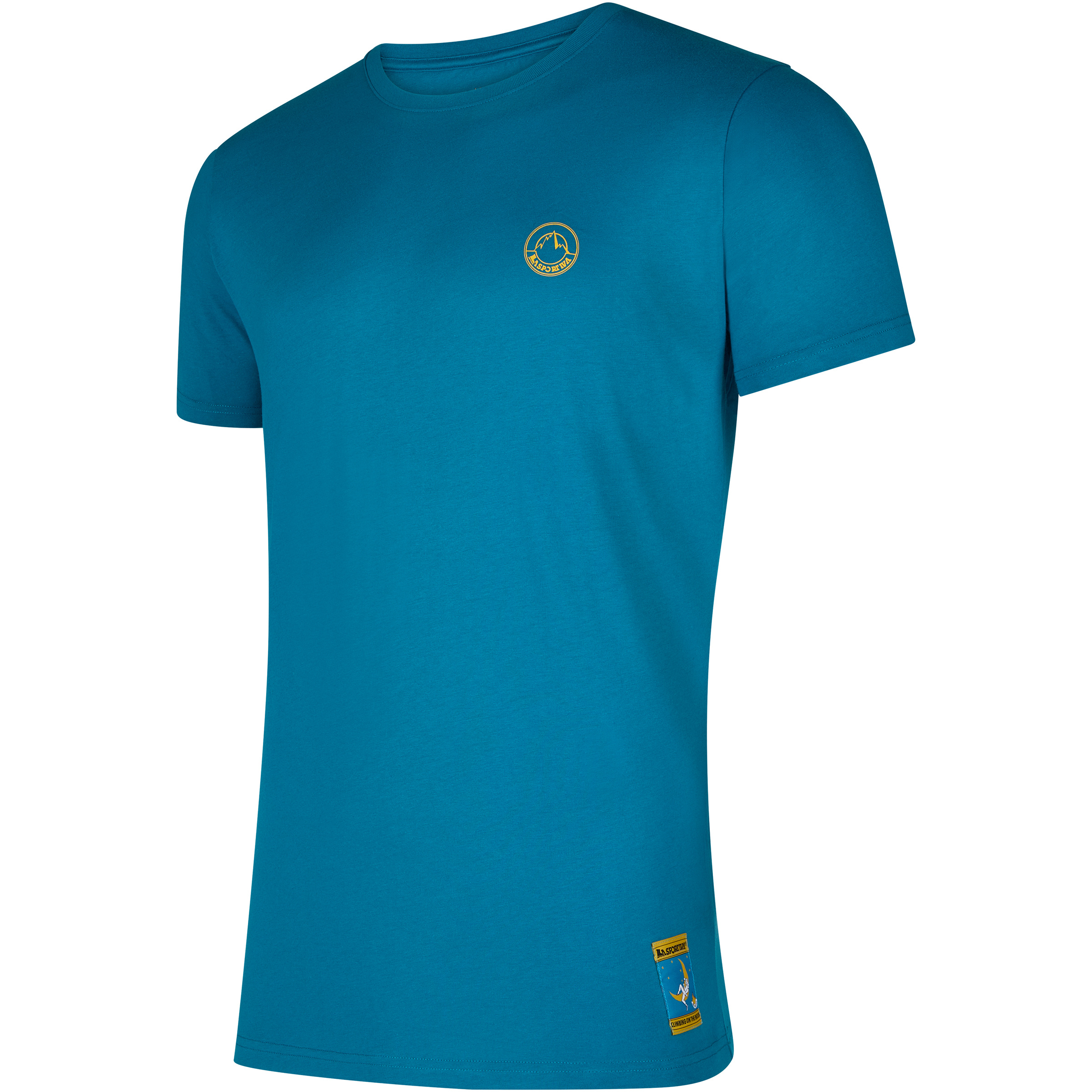 La Sportiva Climbing on the Moon Herren T-Shirts blau Größe L Bouldern | Sportklettern | Lifestyle Hautfreundlich