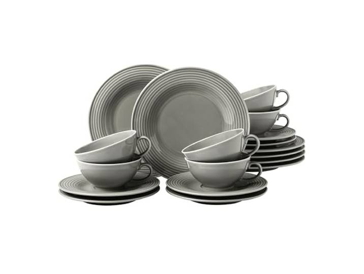 Teeservice 18-teilig Beat Perlgrau