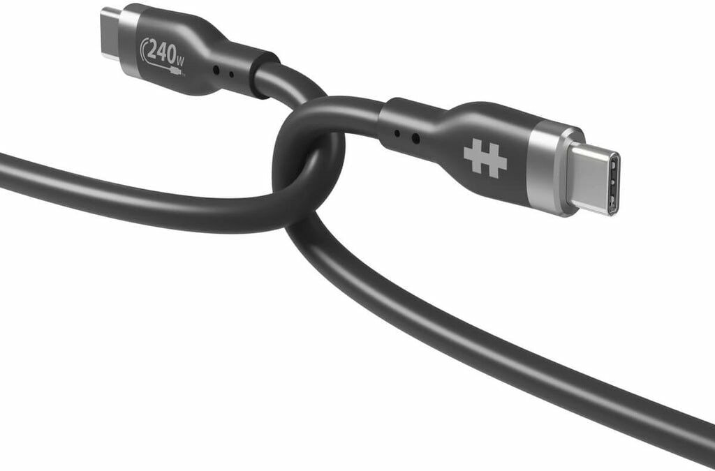 Targus USB-Kabel "Silicone USB-C Lade-Kabel 2 m 240W", schwarz, 200cmcm, Kabel, USB-Kabel