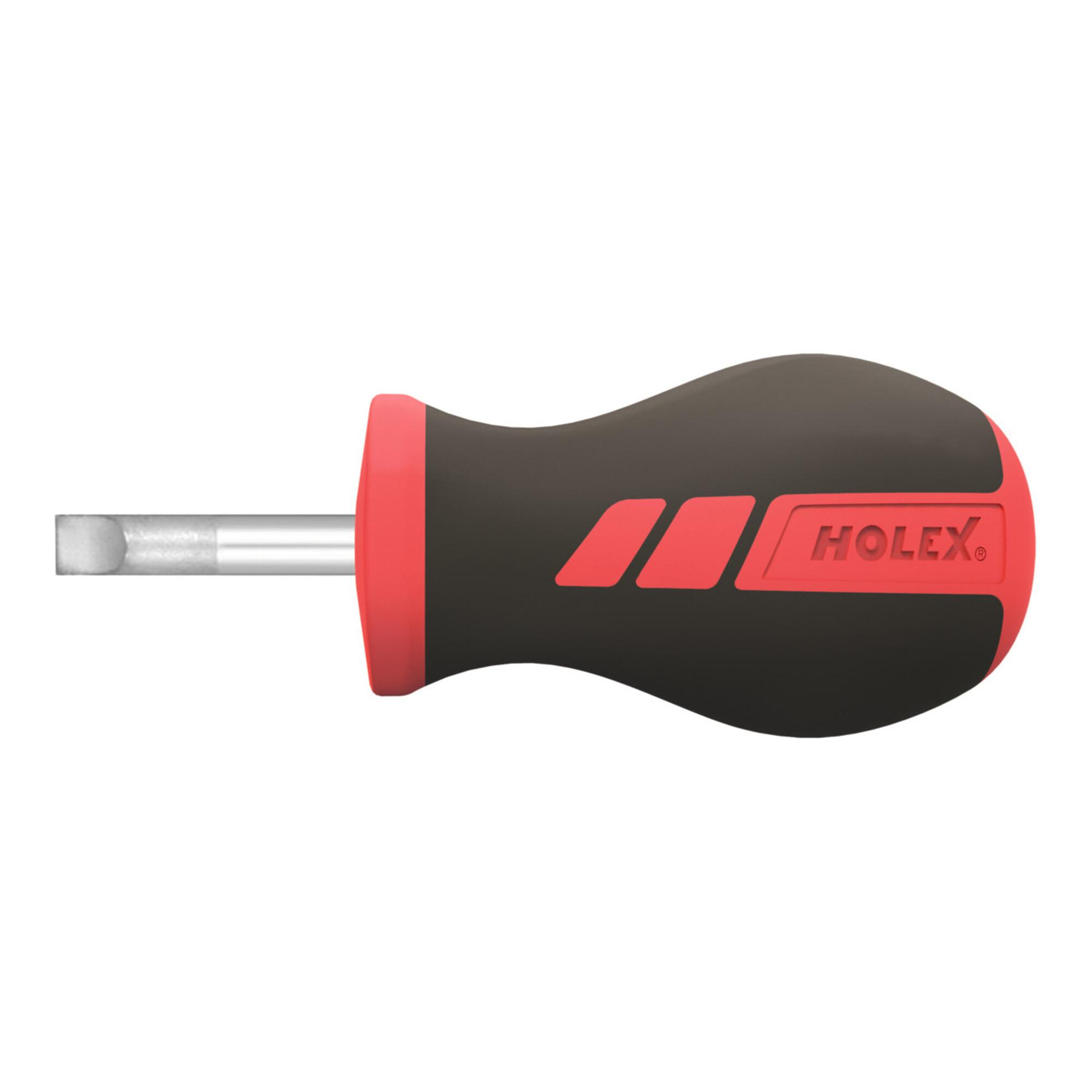 HOLEX Kurzer Schraubendreher, 5,5 mm Schneidenbreite (664201 5,5)