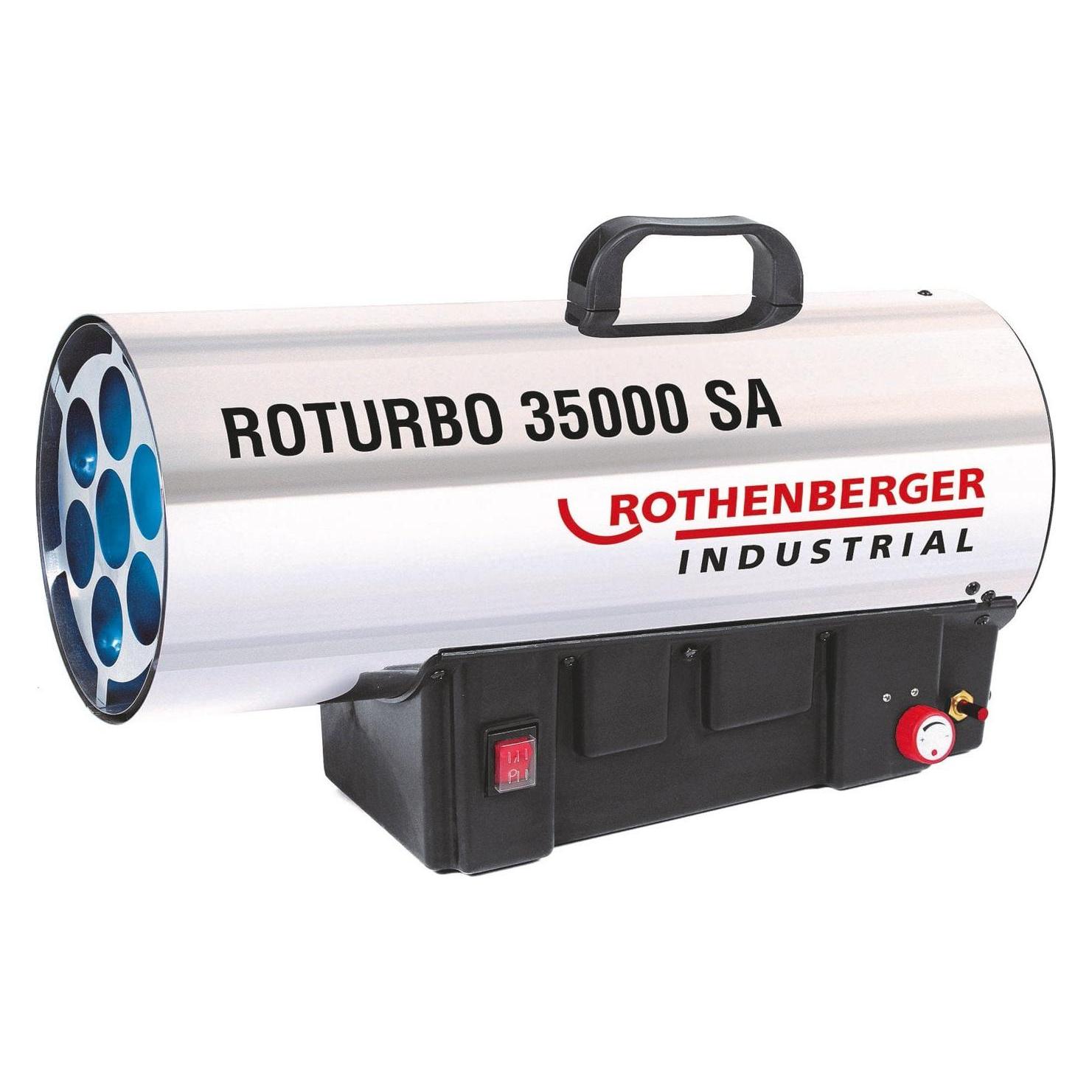Rothenberger Industrial Heizkanone ROTURBO 35000SA mit Piezo inkl. Schlauch & Regler (35000 W) (1500000364)
