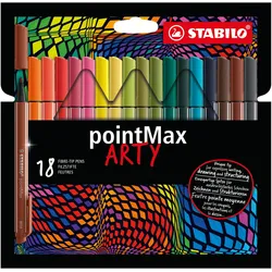 Stabilo, Malstifte, pointMax Filzschreiber (18x)