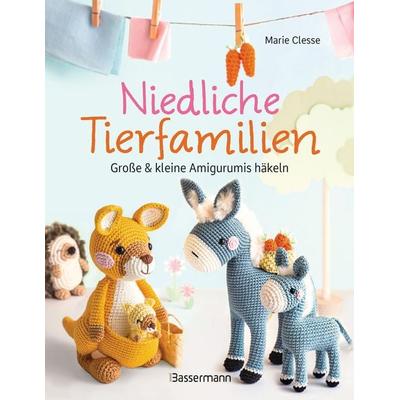 Niedliche Tierfamilien - Große und kleine Amigurumis häkeln, Taschenbuch von Marie Clesse, Bassermann, 978-3-8094-4934-8
