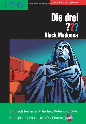 Astrid Vollenbruch - PONS Die drei ??? Fragezeichen, Black Madonna: Englisch lernen mit Justus, Peter und Bob - Preis vom 04.10.2026 03:51:26 h