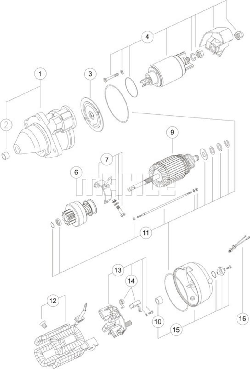 Mahle Starter MS 107