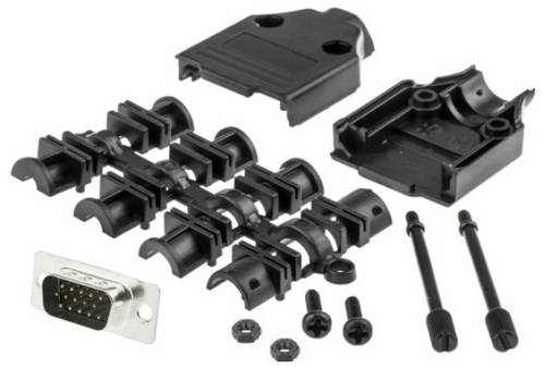 MH Connectors MHDTPPK9HD15MSK D-SUB Stiftleisten-Set 180° Polzahl: 9 Lötkelch